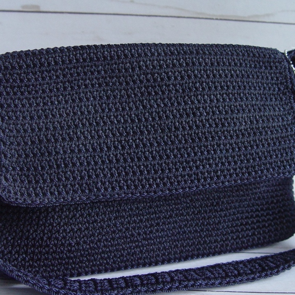 The Sak woven navy blue shoulder bag NWT
